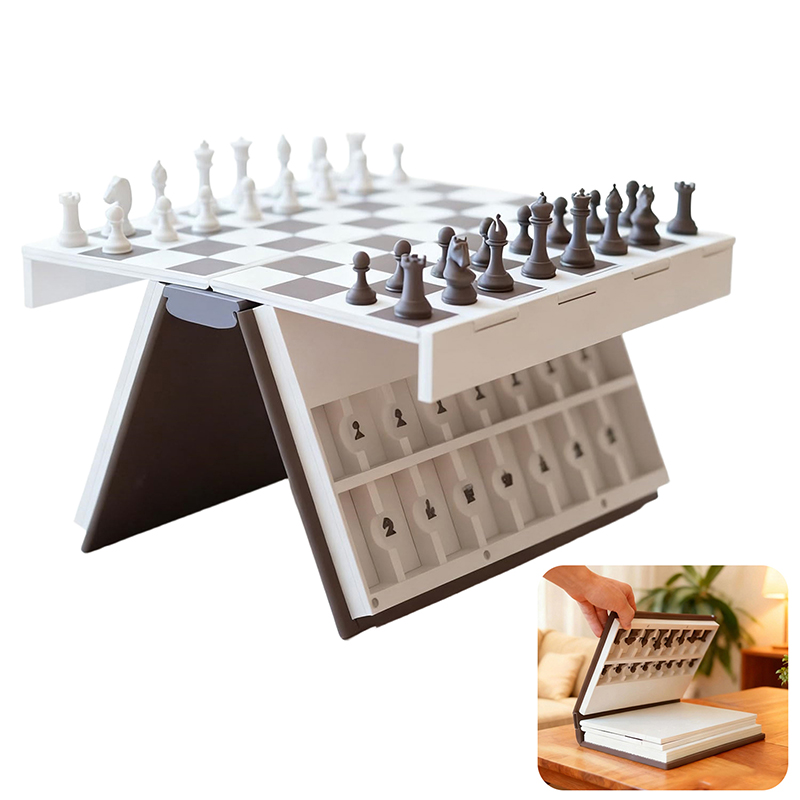 Board Game Print - Satranç Seti 3D Baskılı Kitap Katlanır
