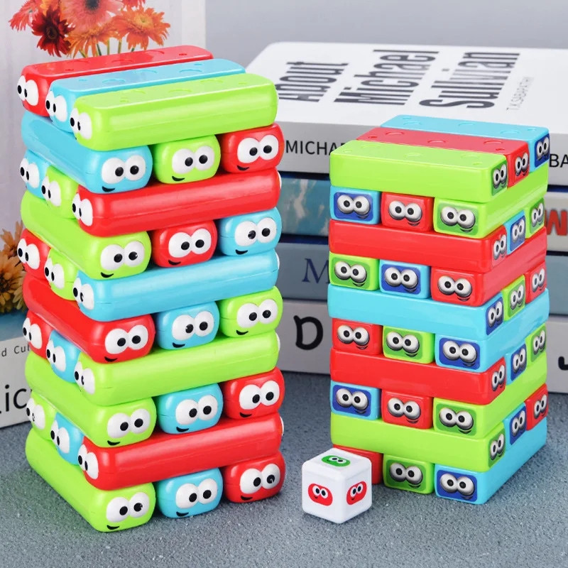 Board Game Jenga - Ilginç istifleme kulesi çocuk oyuncağı ebeveyn-çocuk