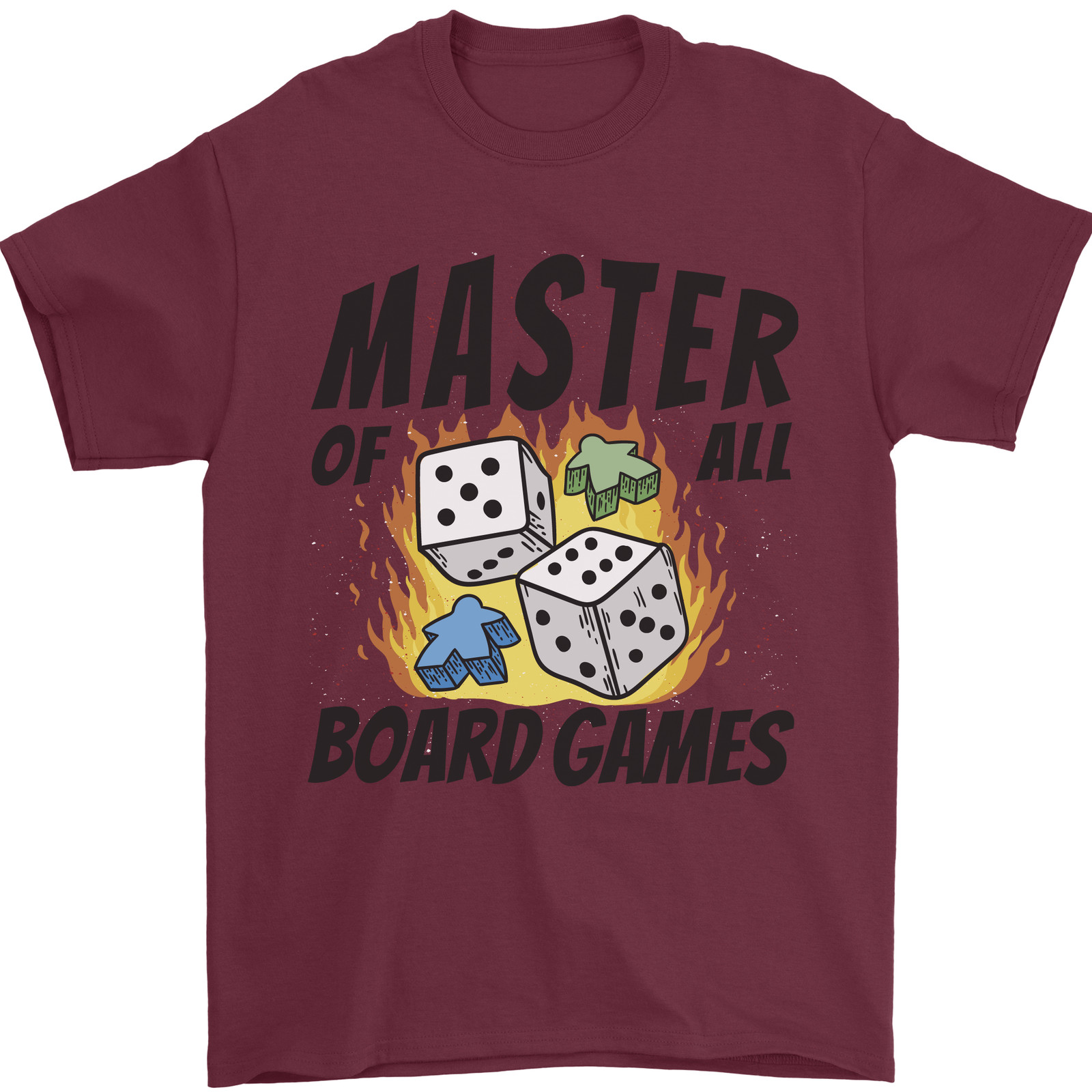 Board Game Print - Tüm Masa Oyunlarının Ustası Erkek Tişörtü