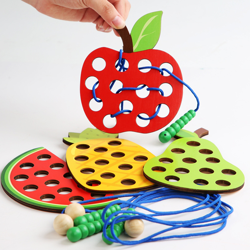 Board Game Fun - 1 takım çocuk Eğlenceli Montessori Meyve