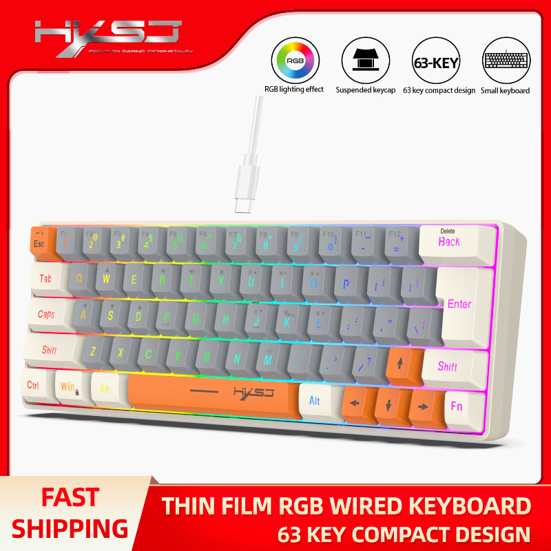 Klavye RGB USB Kablolu 63 Tuşl - Board Game Journal incelemesi ve fiyatı