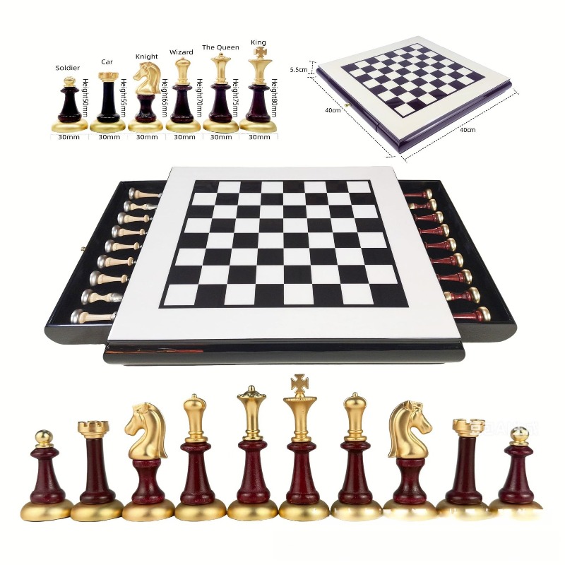 Yüksek Parlaklıkta Piyano Kapl - Chess Set Wooden incelemesi ve fiyatı