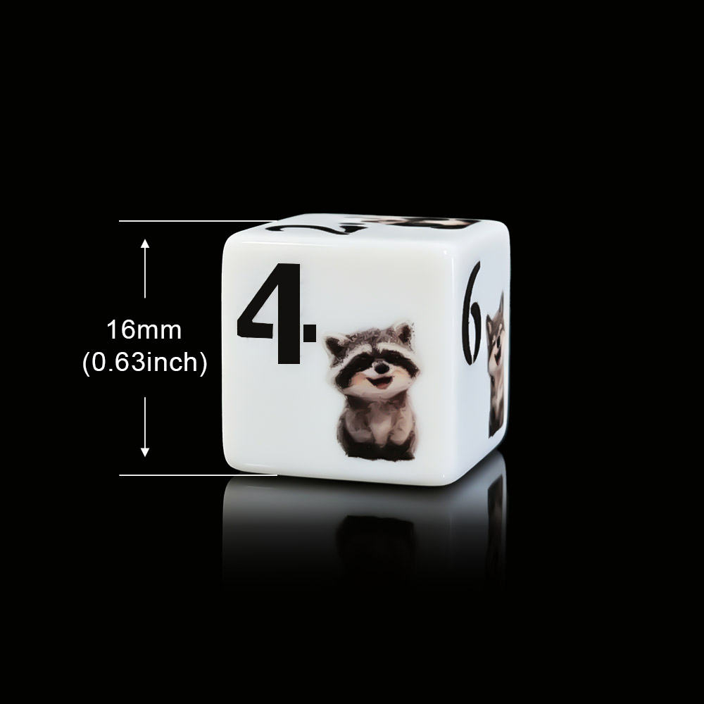 12 Adet 16MM D6 Akrilik Baskıl - Board Game Print incelemesi ve fiyatı