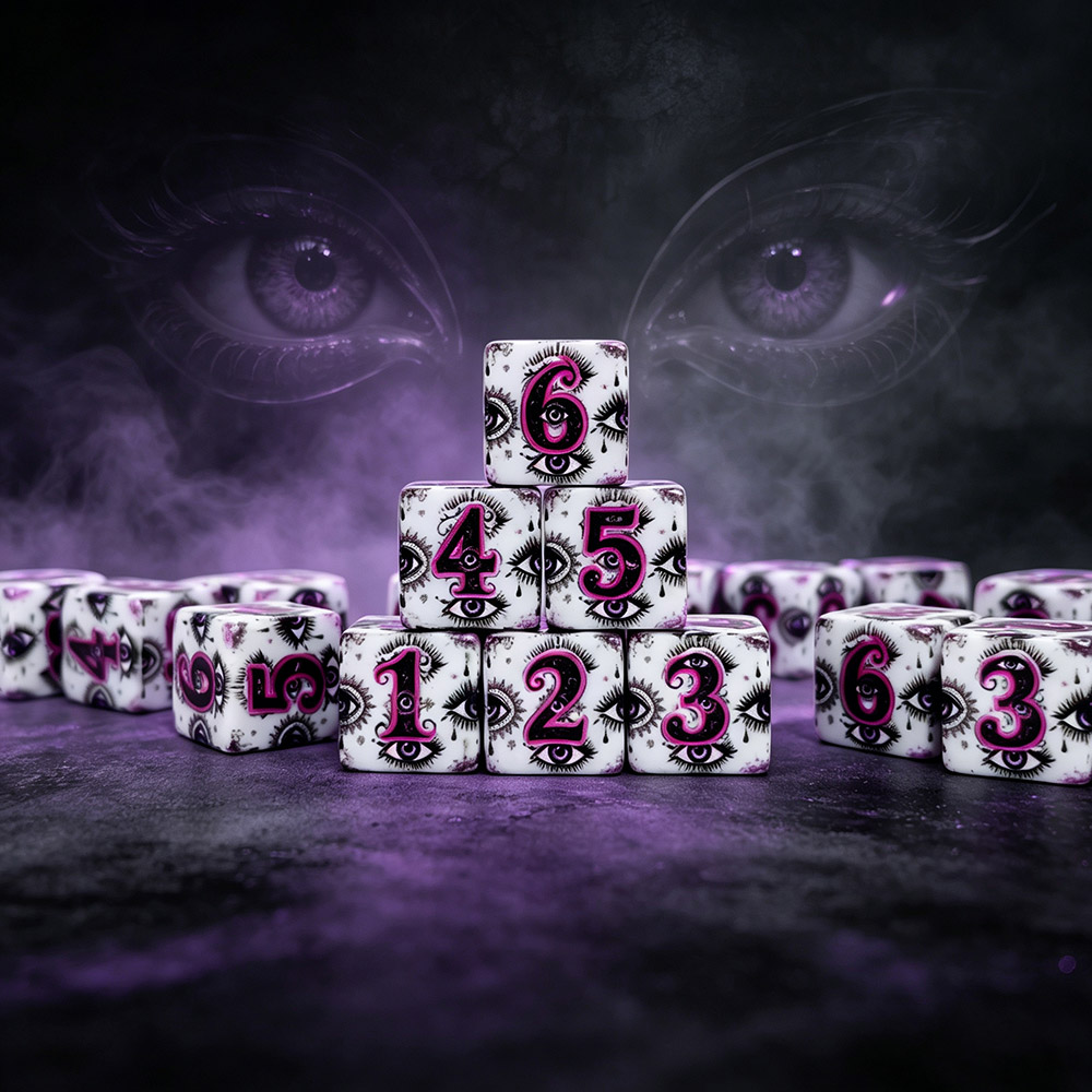 12 Adet 16MM D6 Akrilik Baskıl - Board Game Print incelemesi ve fiyatı