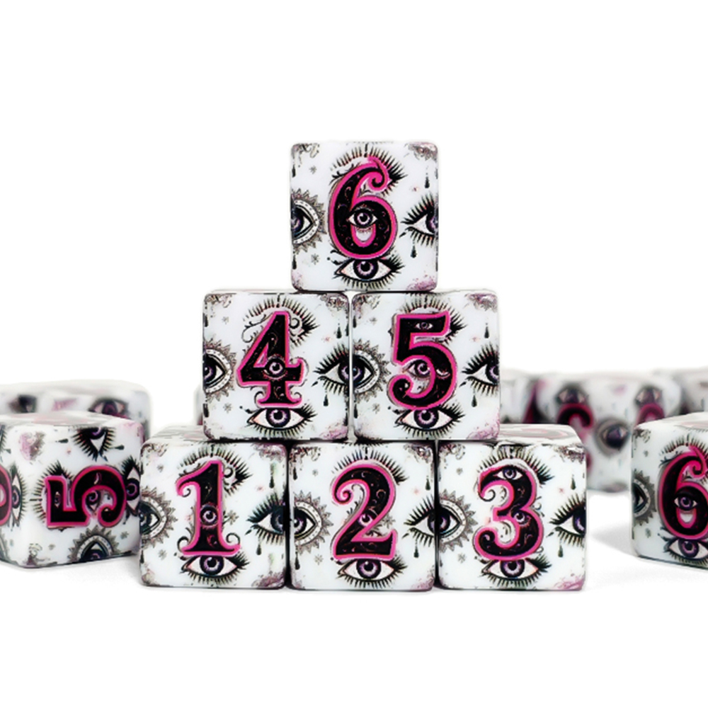 12 Adet 16MM D6 Akrilik Baskıl - Board Game Print incelemesi ve fiyatı