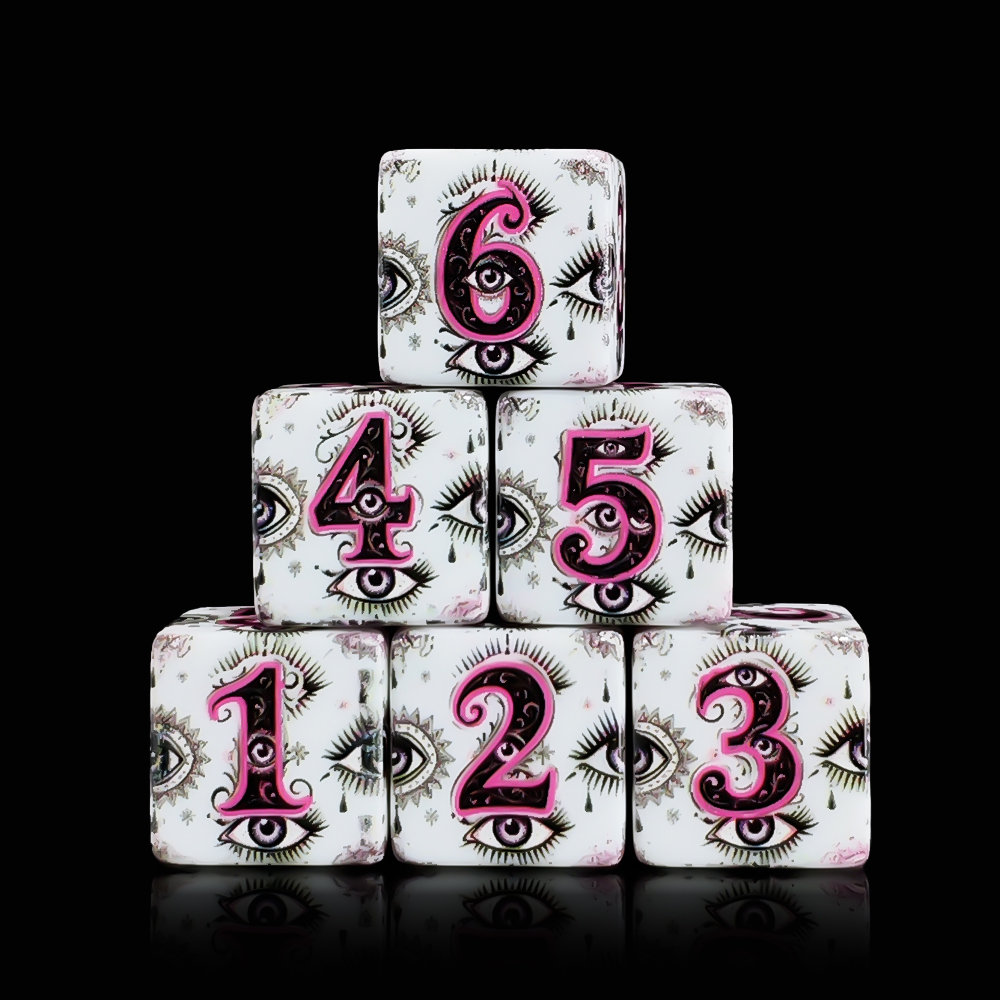 12 Adet 16MM D6 Akrilik Baskıl - Board Game Print incelemesi ve fiyatı